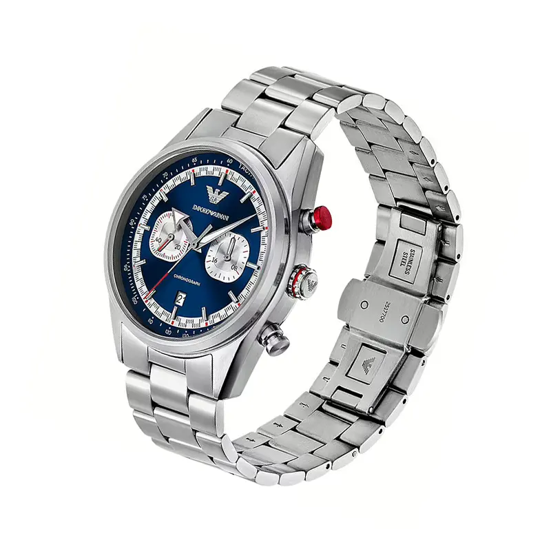 Emporio Armani Racer Chrono Blue Dial Men's Watch- AR11676